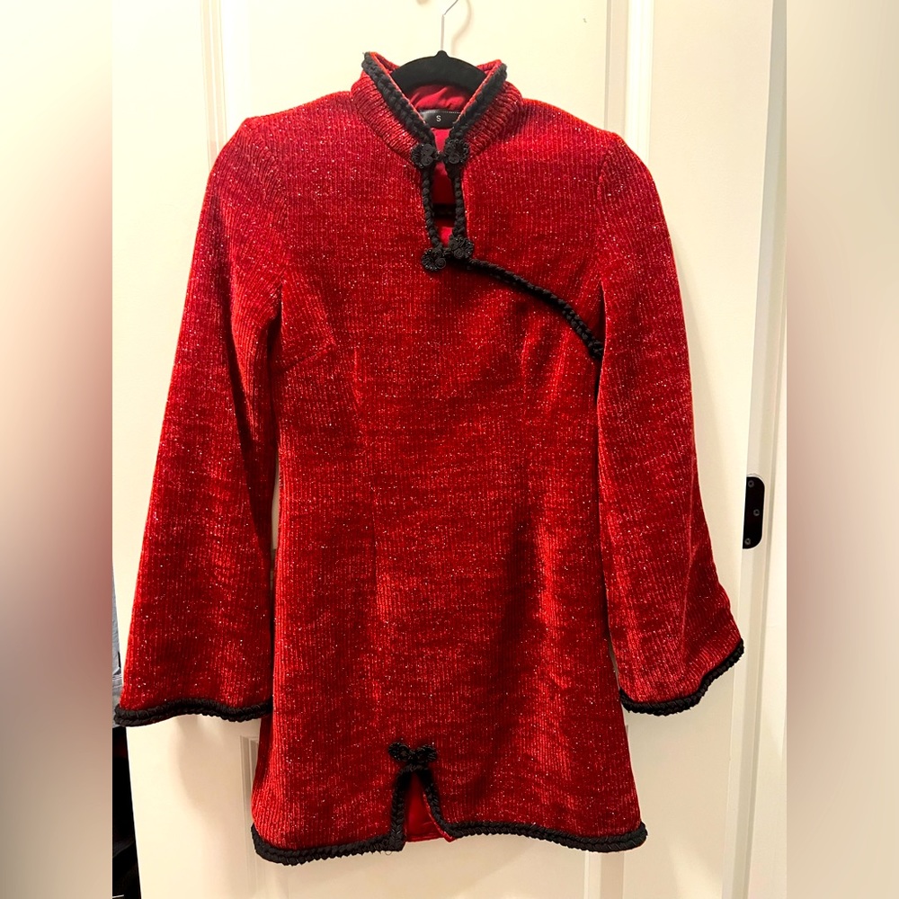 long sleeve winter dress|Lunar New Year | Red |cosplay costume | Anime